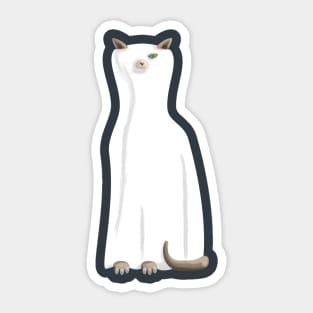 Ghostly Cat Sticker